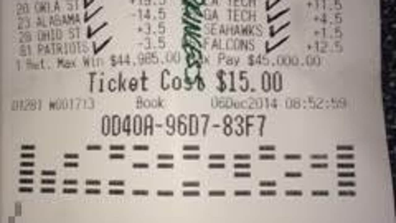 12 Team Parlay on $15 Tickets Leads To $45k Payout